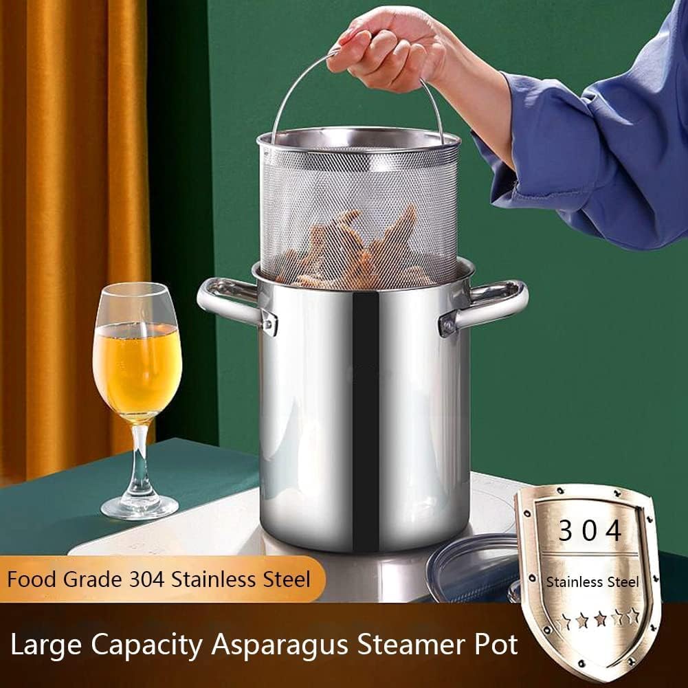 4L Pasta Sequin Steamer Pot for Asparagus and Spaghetti