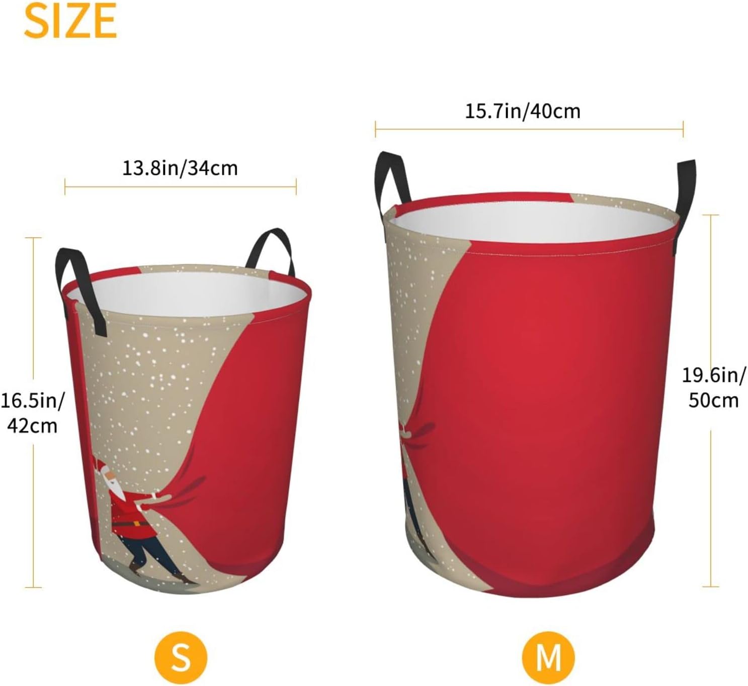 Collapsible Laundry Hamper for Bedroom with Handles