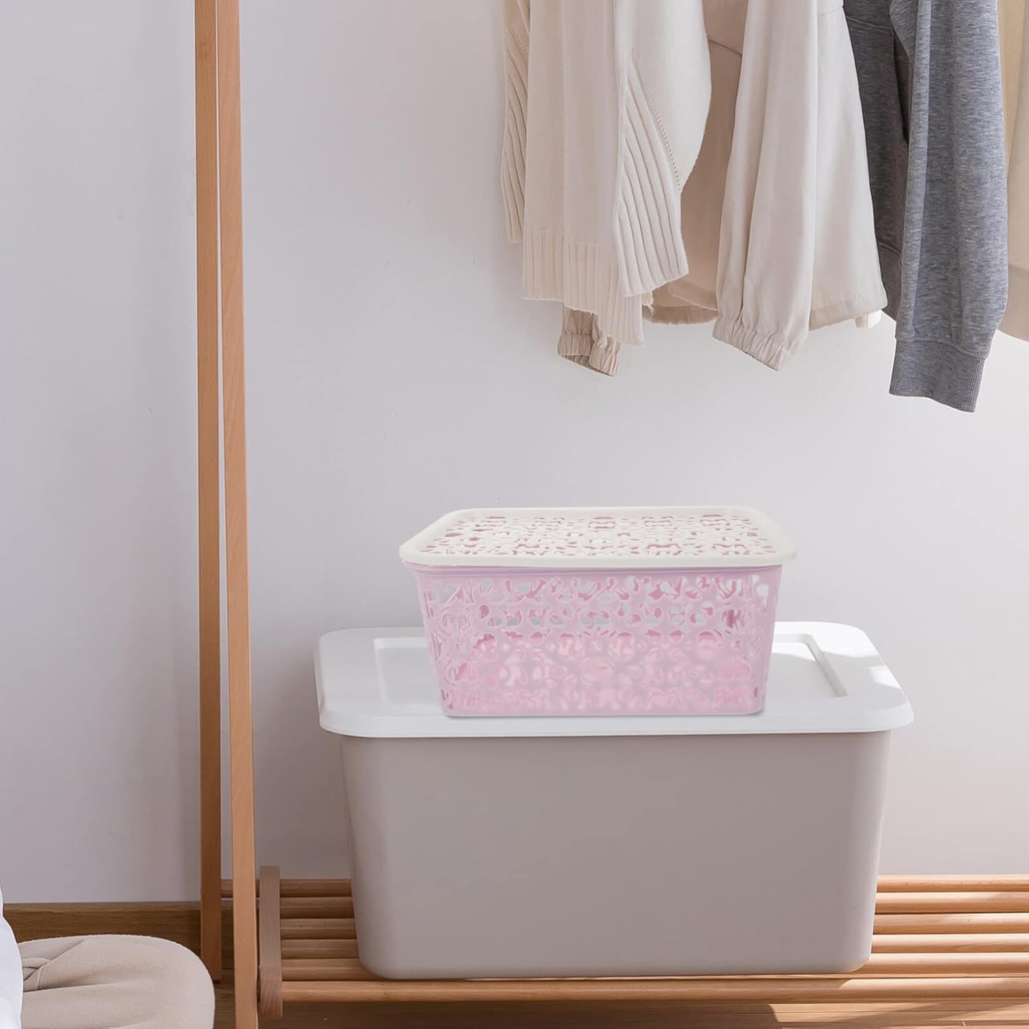 MAGICLULU Durable Hollow Storage Box - Neat Space-Saving for Laundry Organization