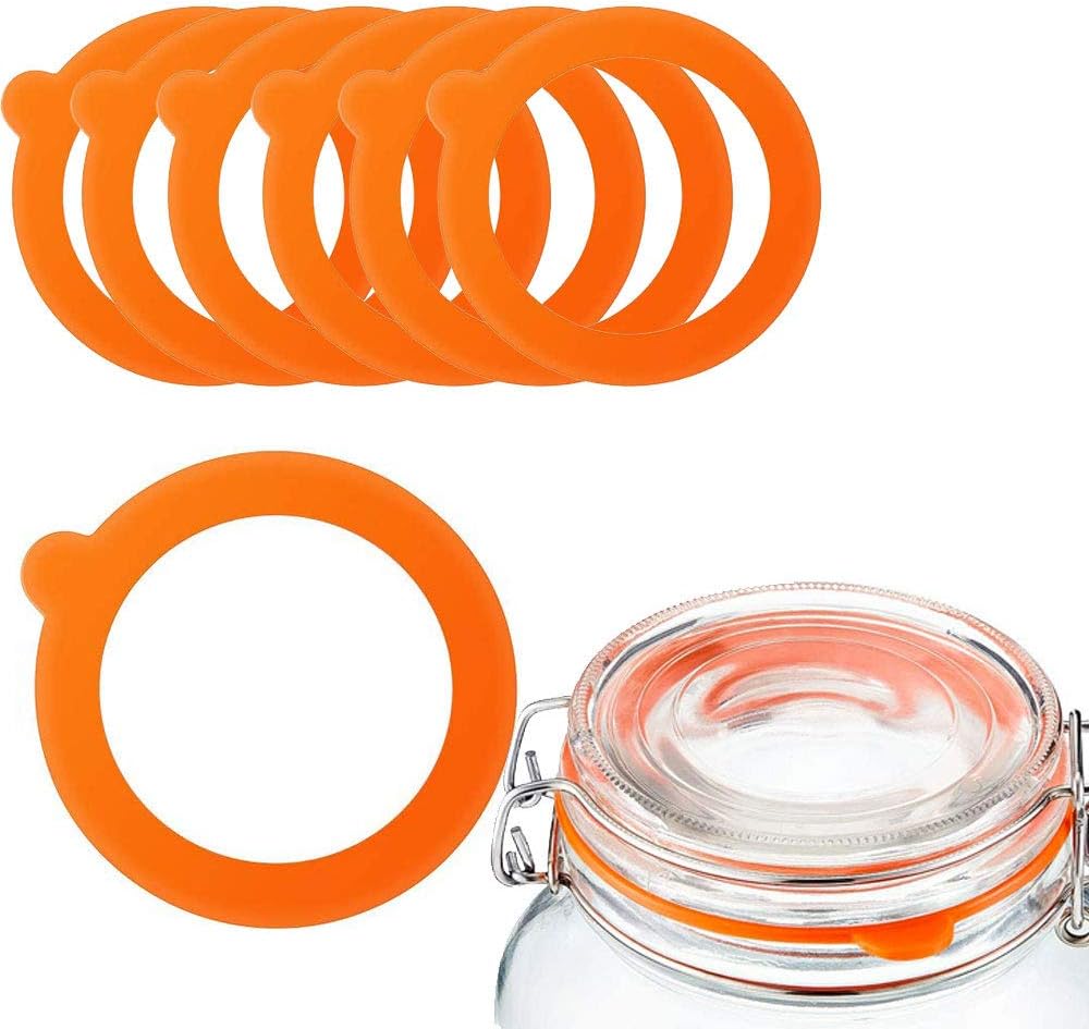 MIRACLE BLACK Silicone Silicone Gaskets for Mason Jars