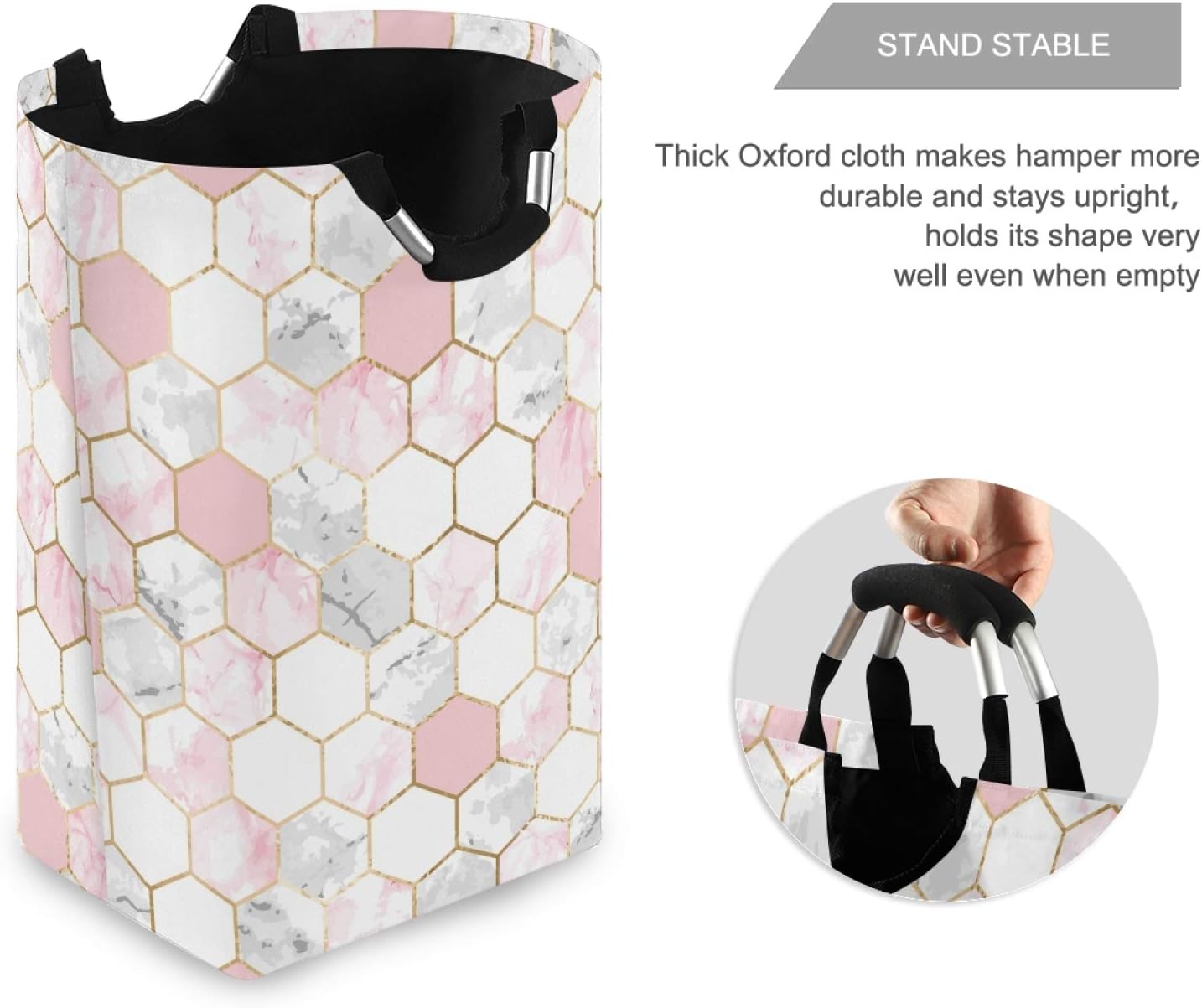 Sturdy Modern Large Laundry Hamper Basket for Home Kitchen Use