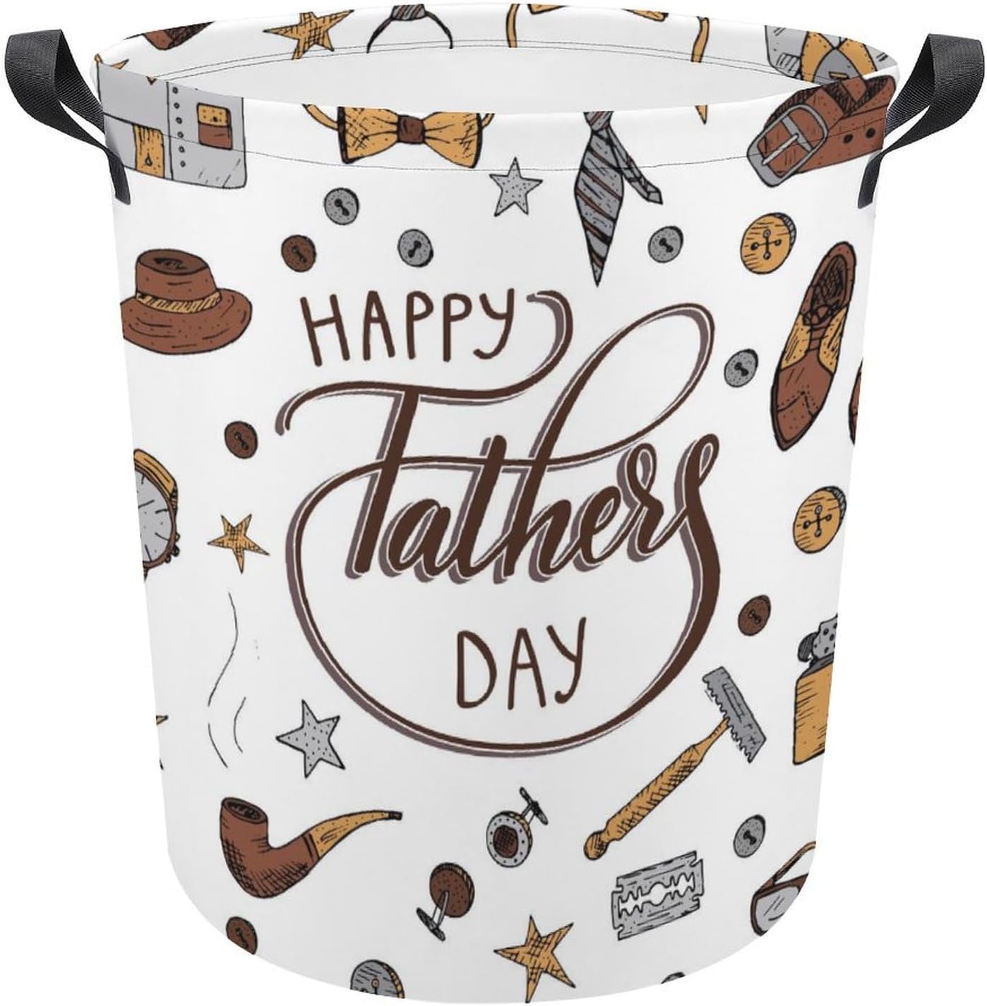 Happy Fathers Day Cute Waterproof Laundry Hamper