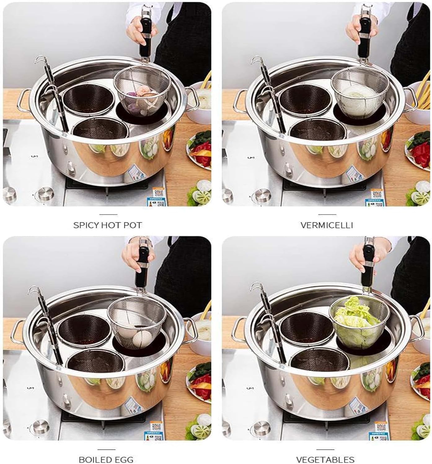 UNbit Pasta Pot 5-in-1 Stainless Steel Noodle Cooking Pot