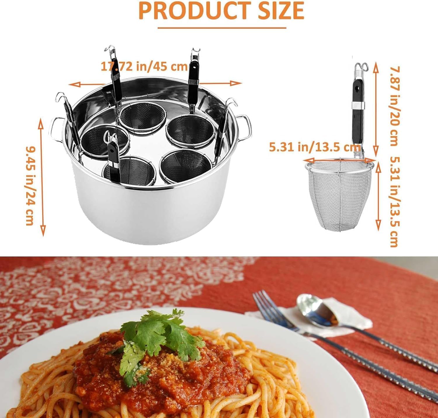 Stainless Steel Pasta Cooker Set O