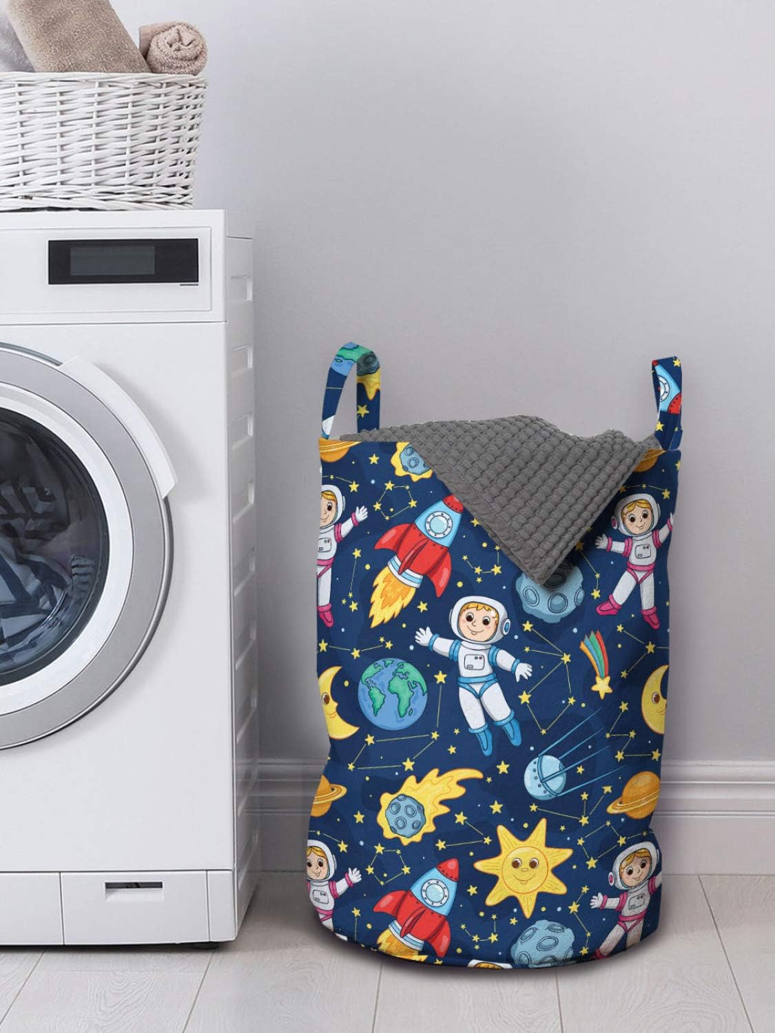 Space Themed laundry bag organizer