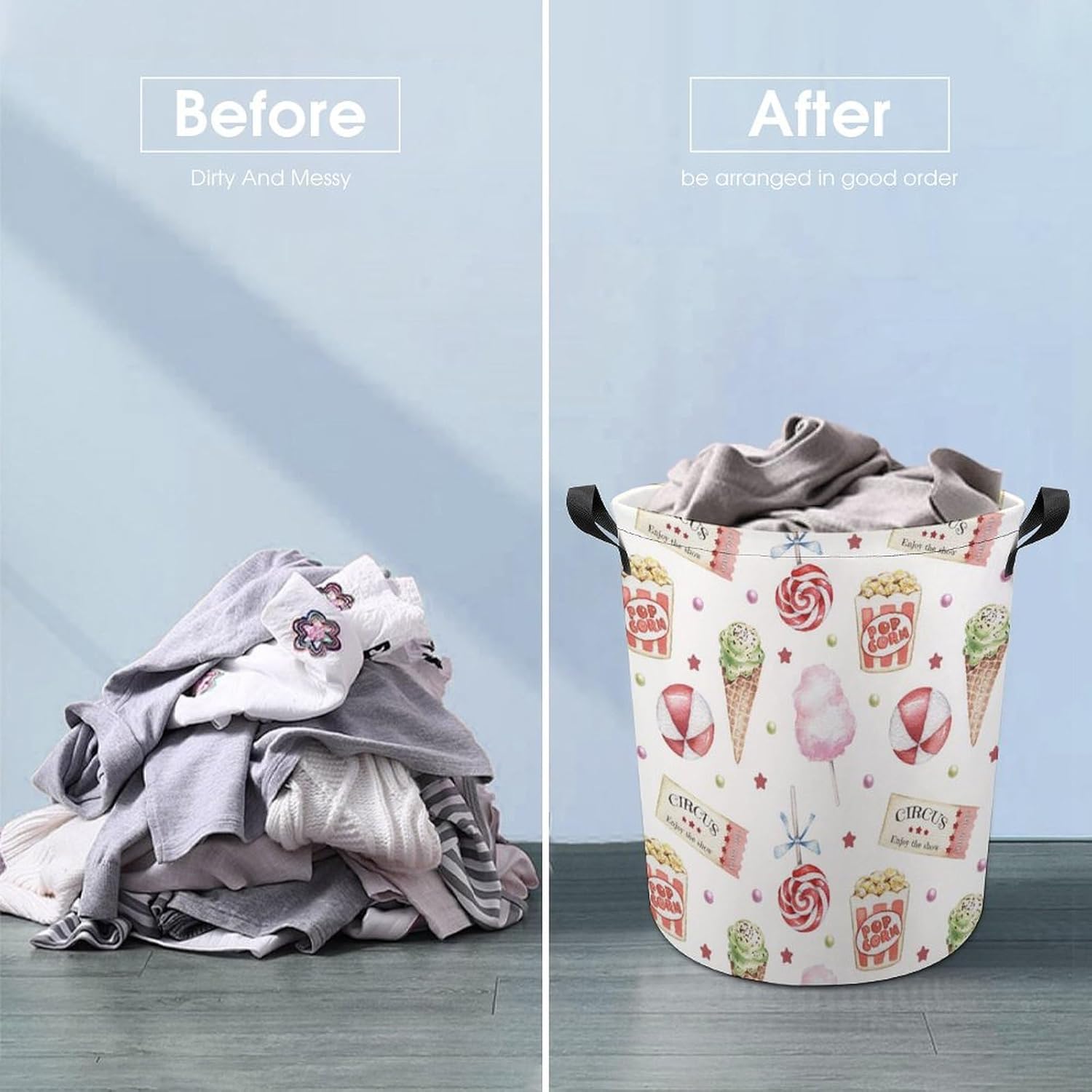 Ice Cream Circus Ice Cream S Collapsible Laundry H