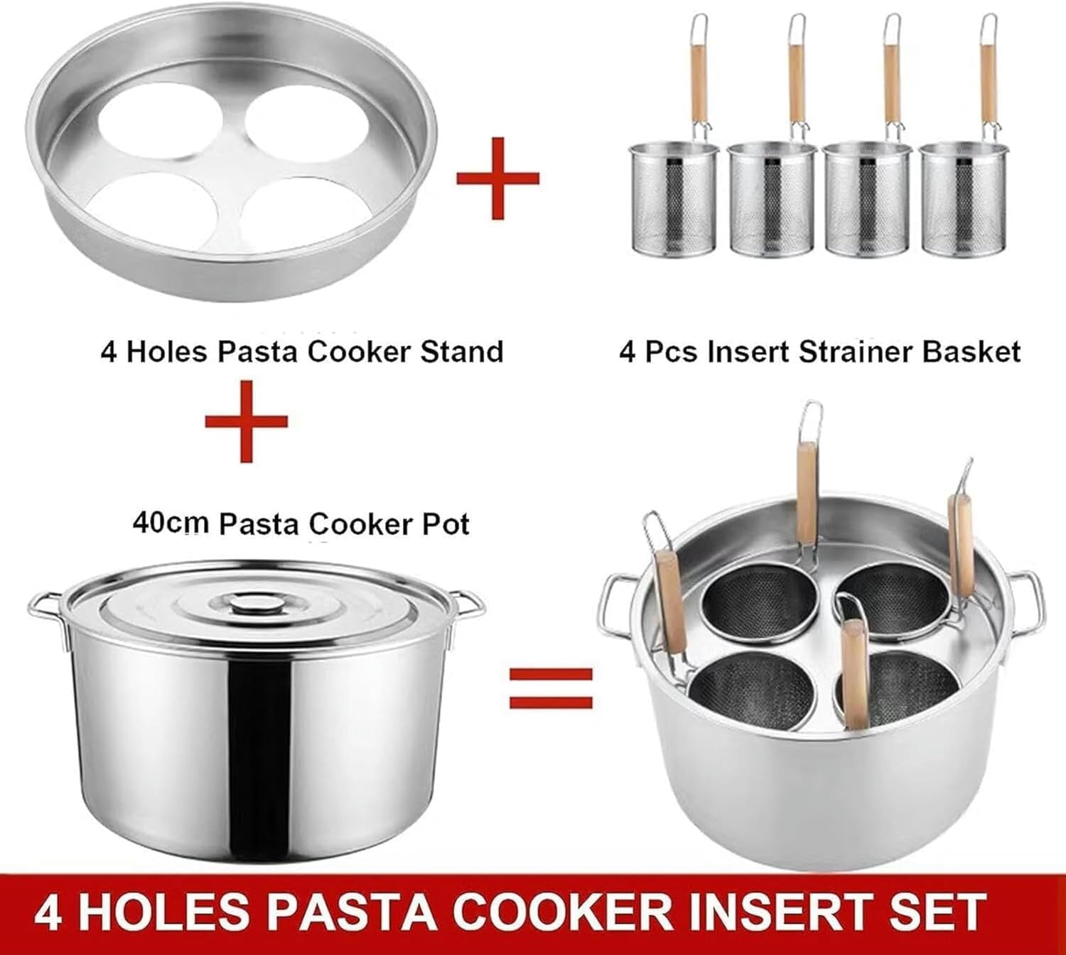 DAOUXIAOSP Multi-Purpose Pasta Cooking Pot Set