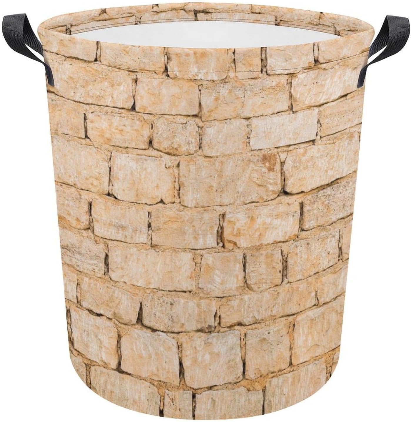 Old Stone Wall Blocks Storage Basket