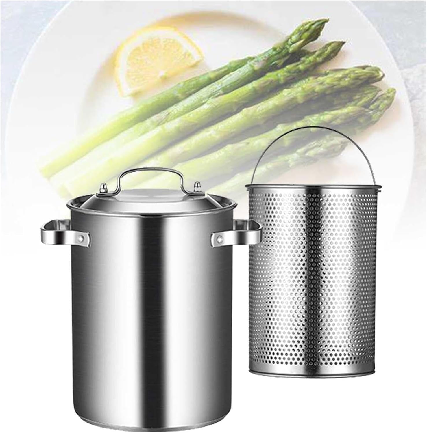 BINGWANG Pasta Pots Asparagus Steamer Pot