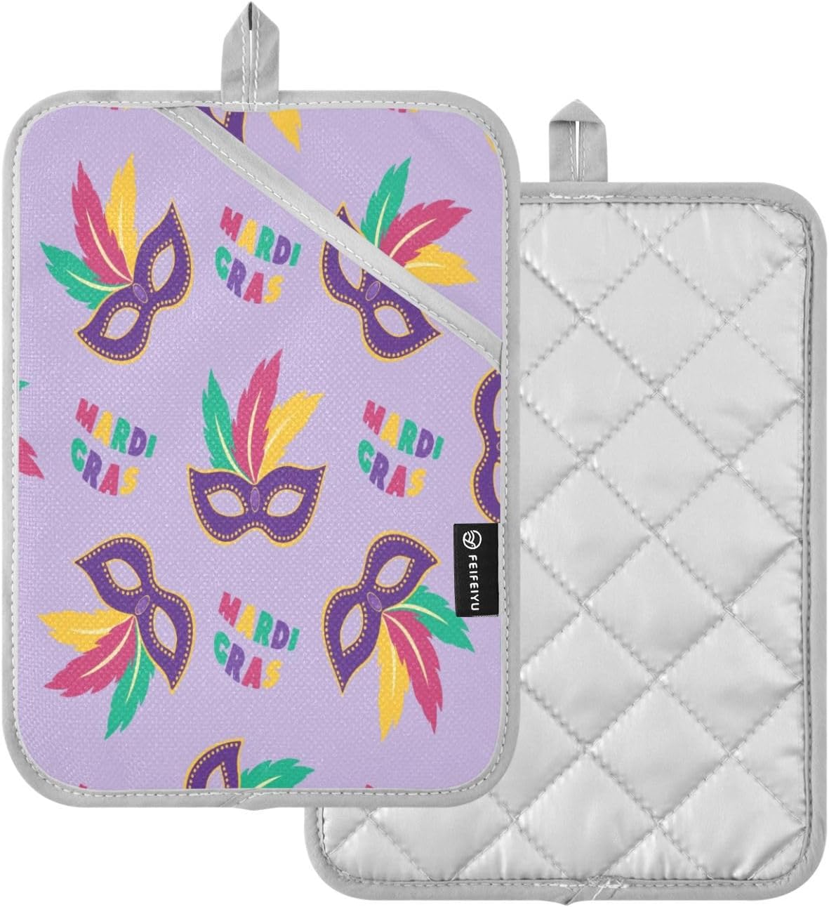 Mardi Gras Pot Holder Set - 2-Pack