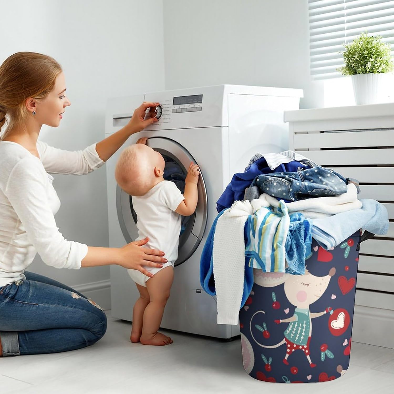 Cute Cartoon Mouse Laundry Hamper