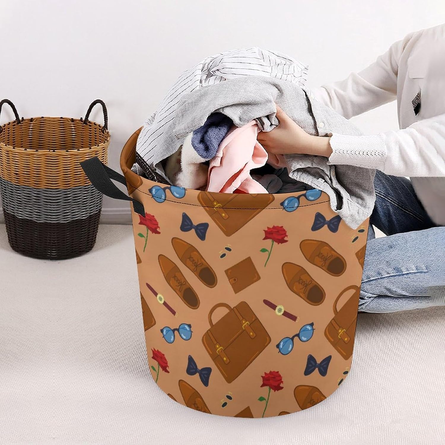Fashionable Fathers Day Laundry Hamper for Durable Storage
