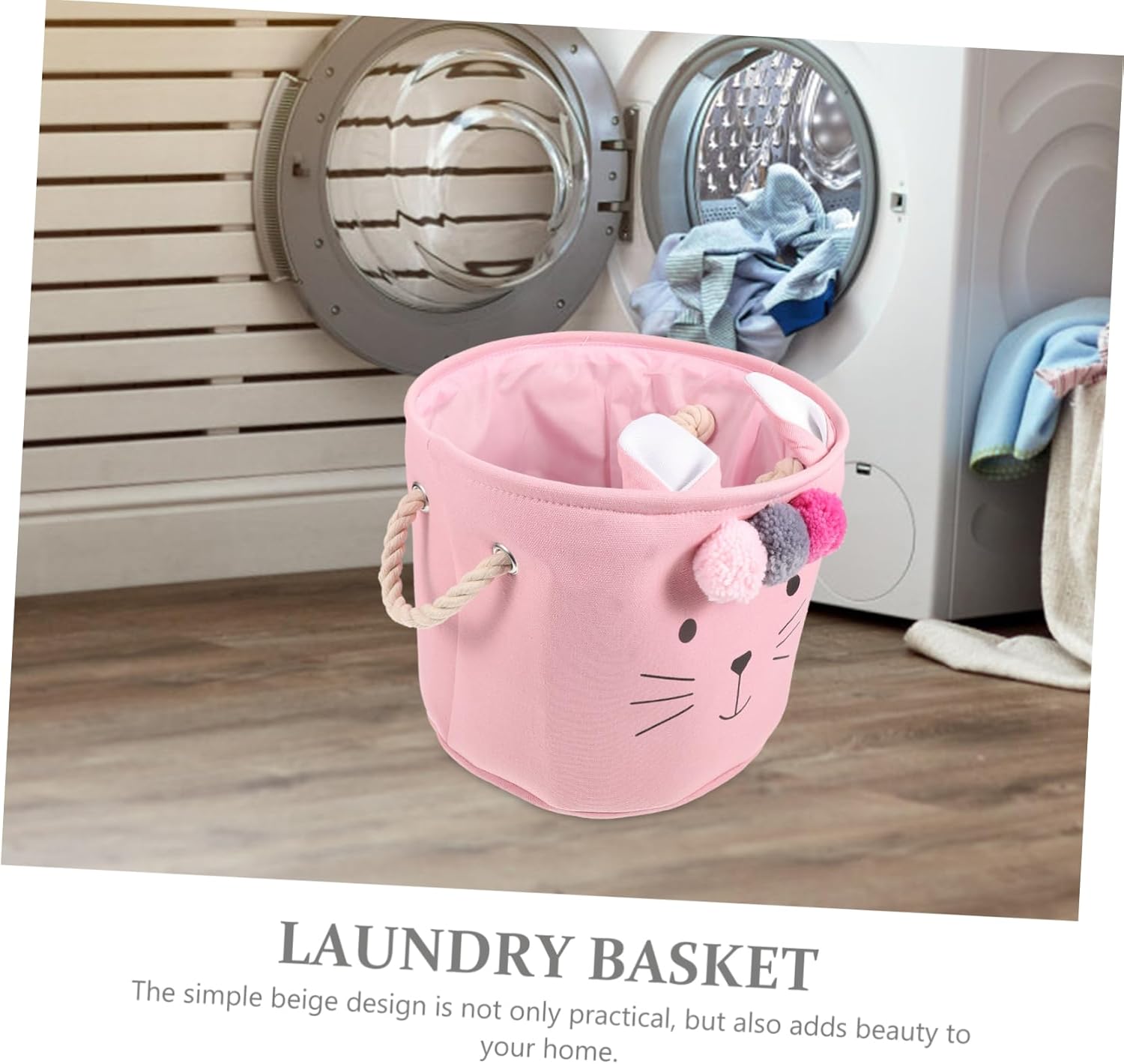Sturdy Durable Folding Laundry Hamper for Kids