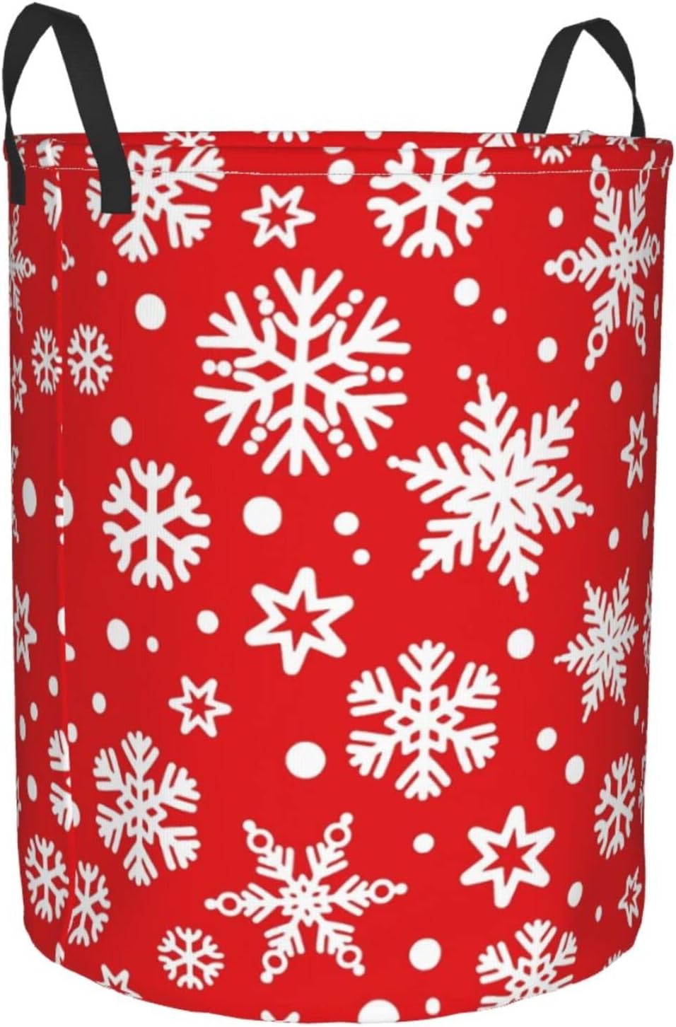 Collapsible Laundry Hamper with Handles Red