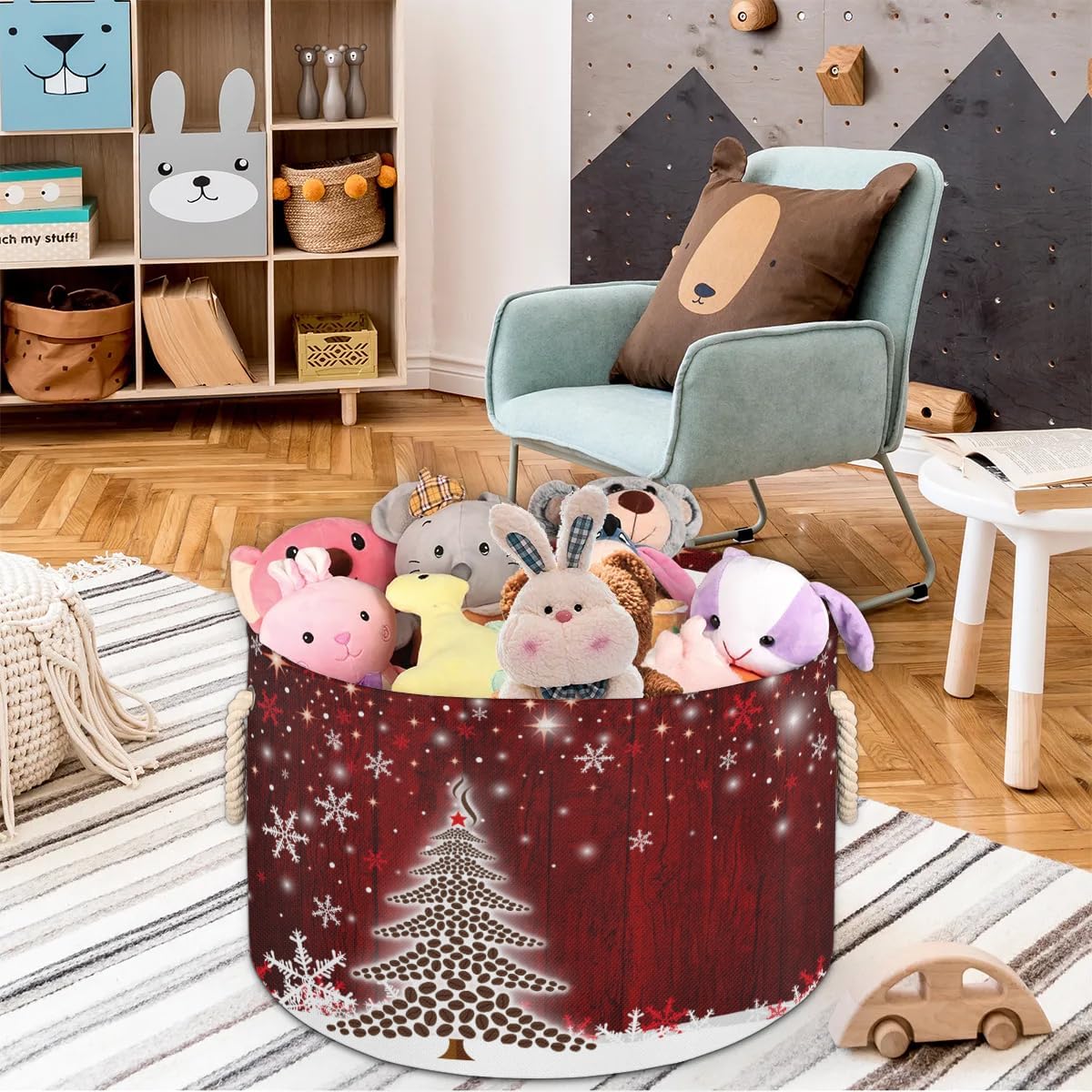 Collapsible Durable Laundromat Storage Bin for Kids