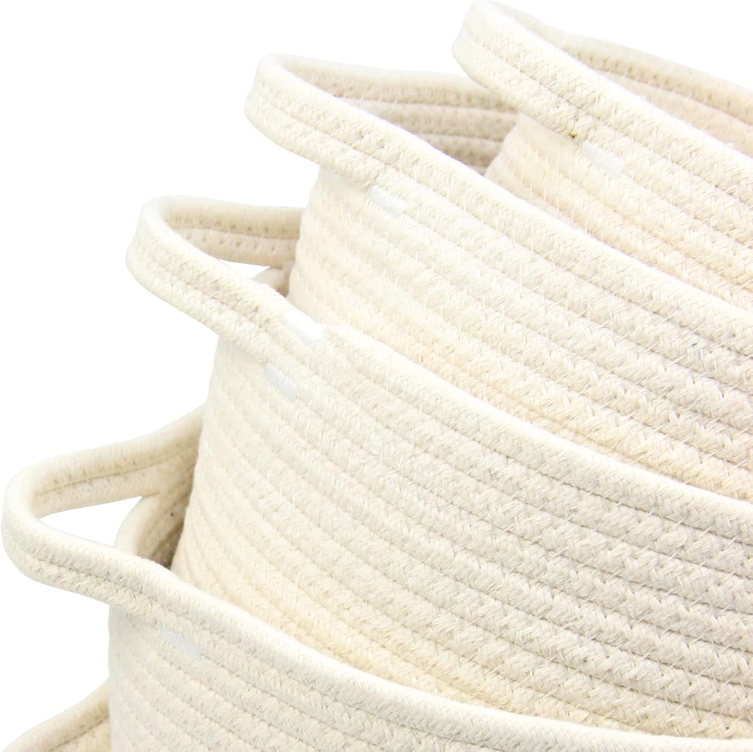 Casaphoria 5-Piece Cotton Rope Storage Baskets