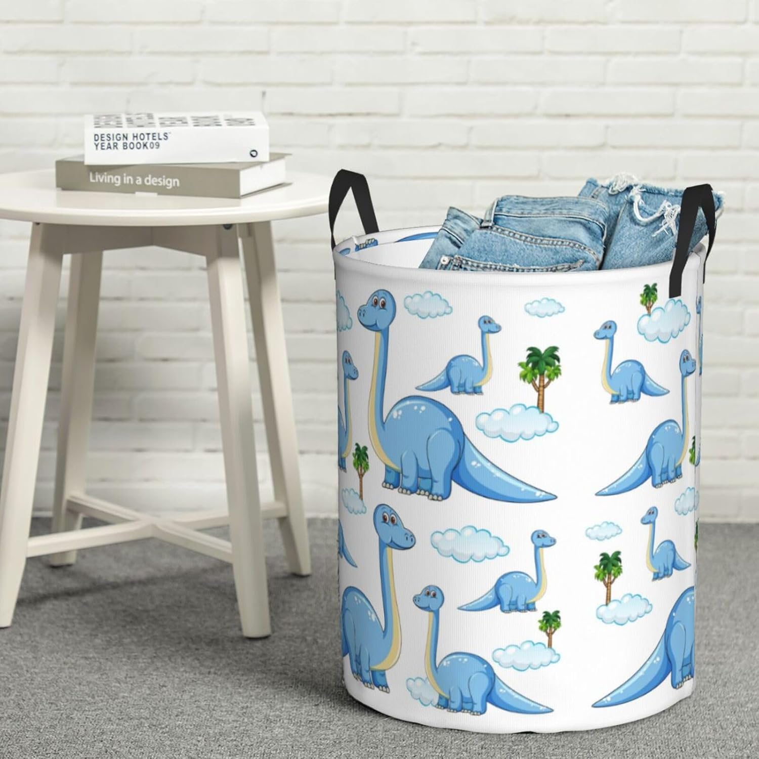 Dinosaur Laundry Hamper Collapsible with Handles