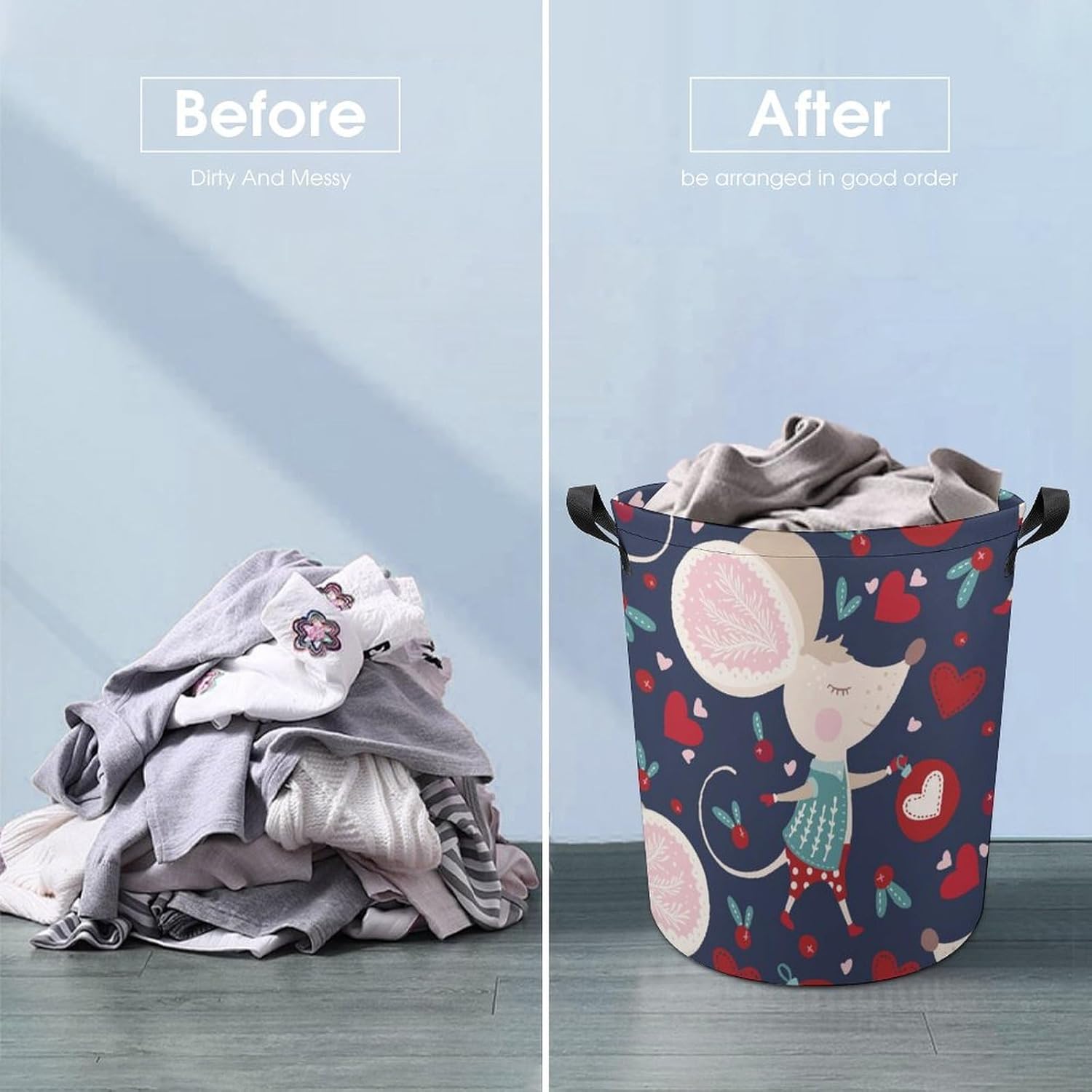 Cute Cartoon Mouse Laundry Hamper