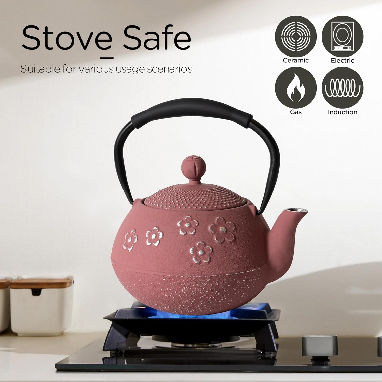 Cast Iron Tea Pot for Stove Eco-Friendly Feel