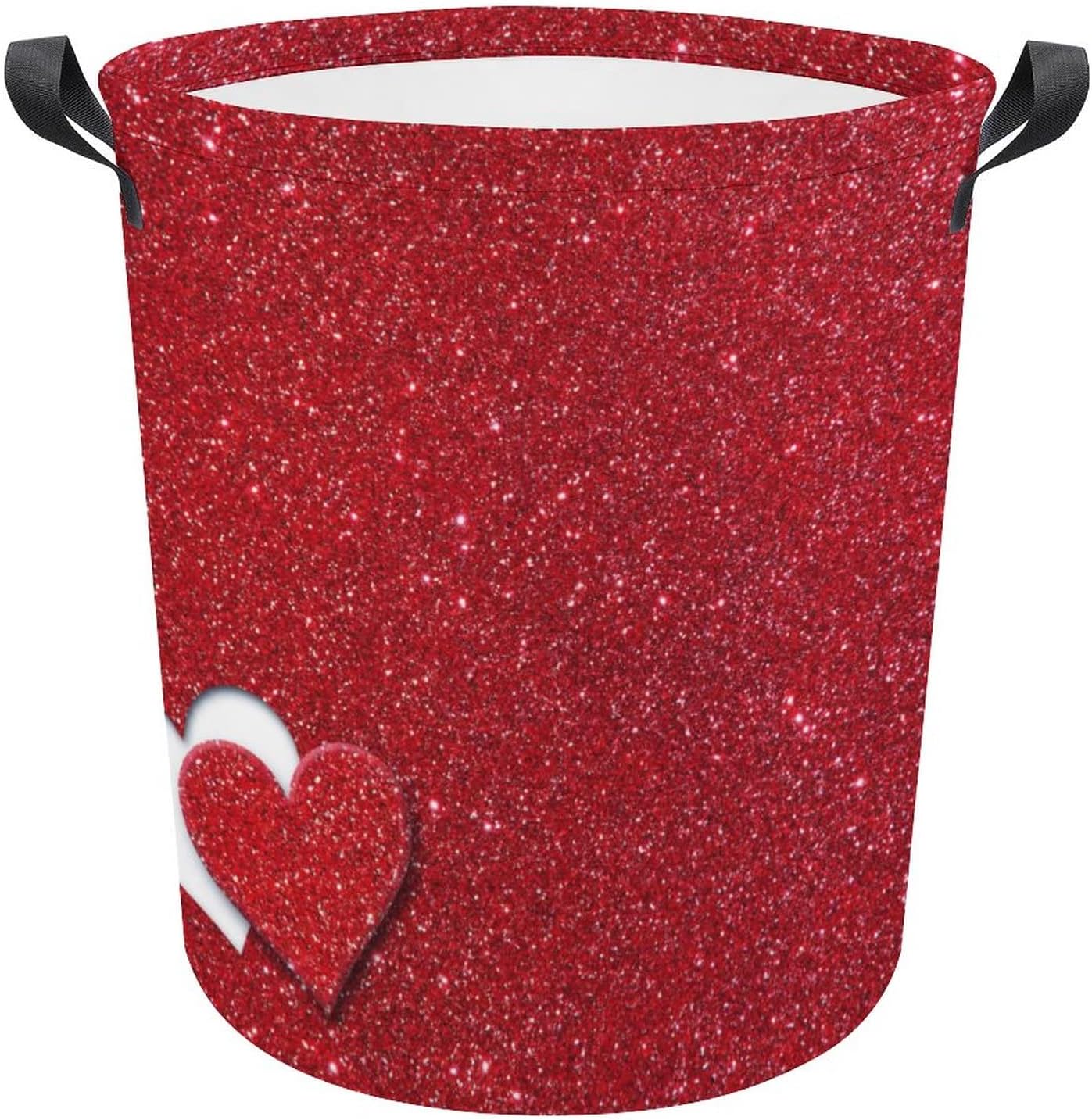 Collapsible Heart 3D Valentine Storage Hamper for Washroom