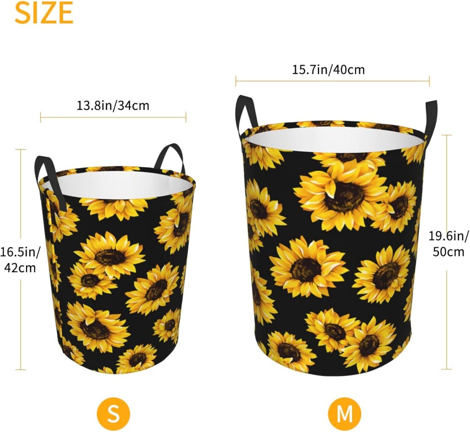 Sunflower Laundry Basket