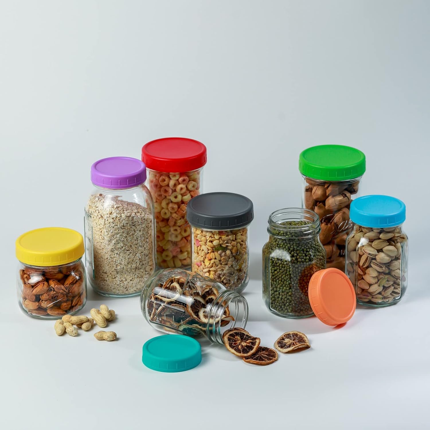 Vivid Durable Orange Mason Jar Lids