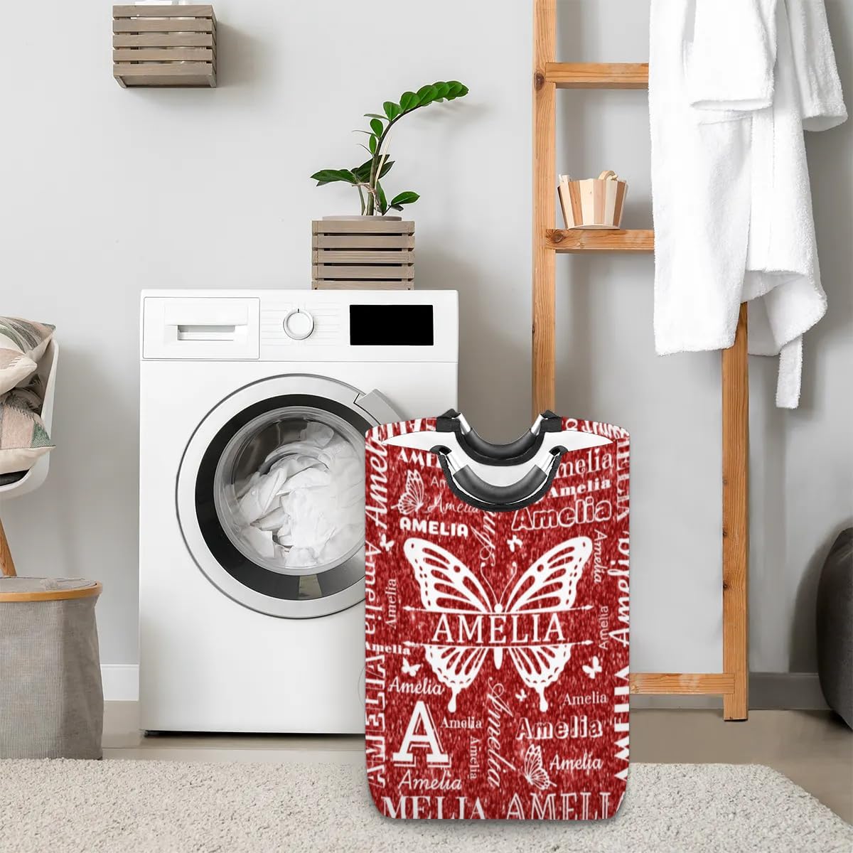Perfect for College Essentials Storage - Personalized Laundry Basket