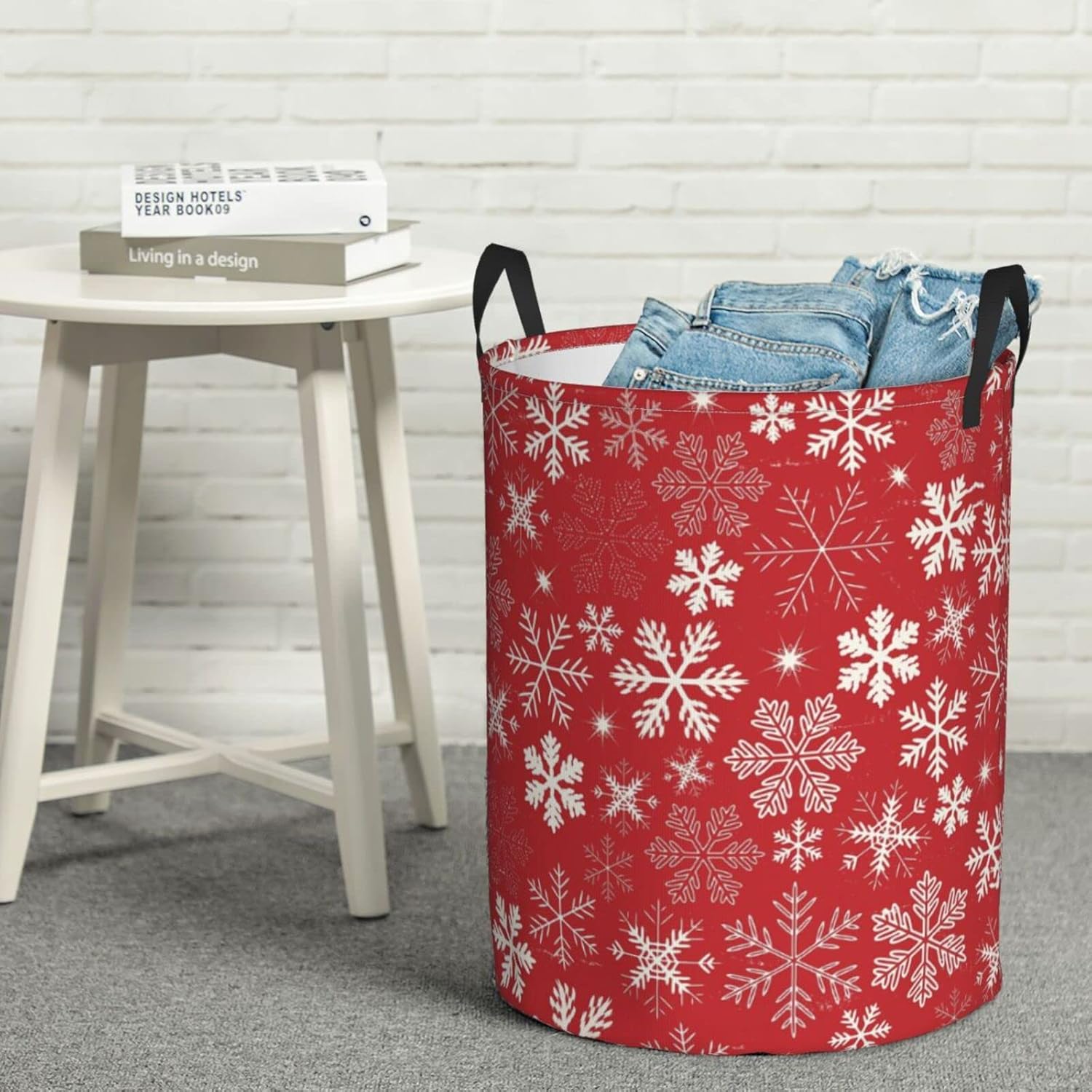 One-Touch Storage Collapsible Laundry Hamper with Handles for Easy Organization