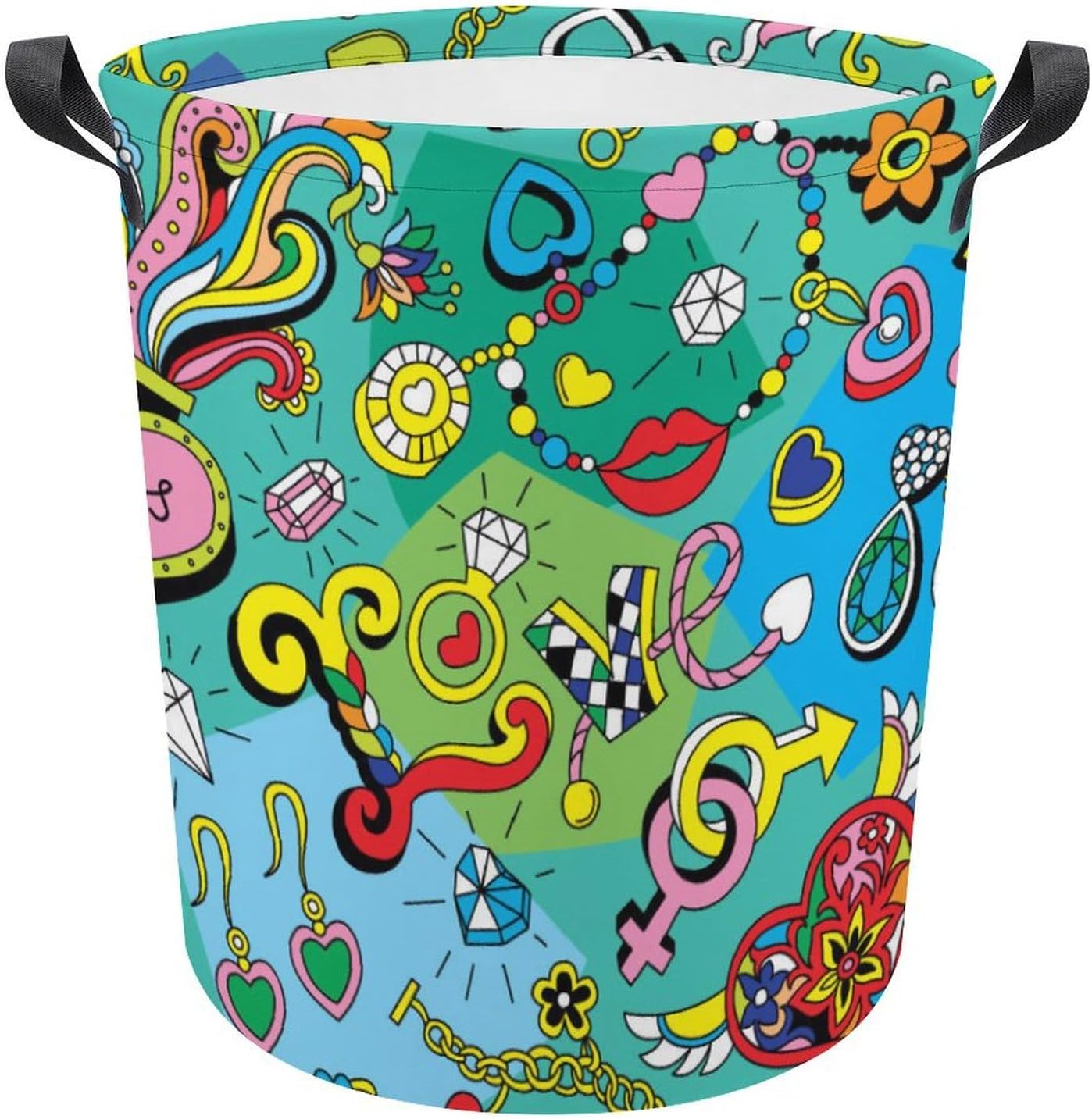 Join Our Retro Family Heart Laundry Hamper
