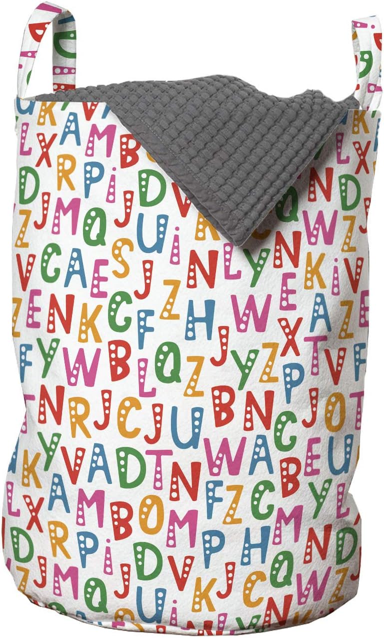 Alphabet Whimsical 13x19-inch Laundry Bag