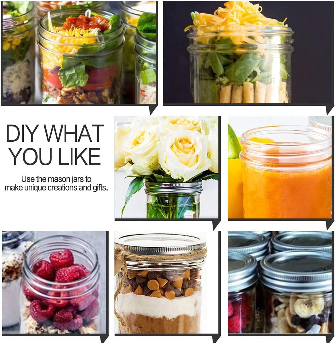 Premium Mason Jars Set for Easy Storage