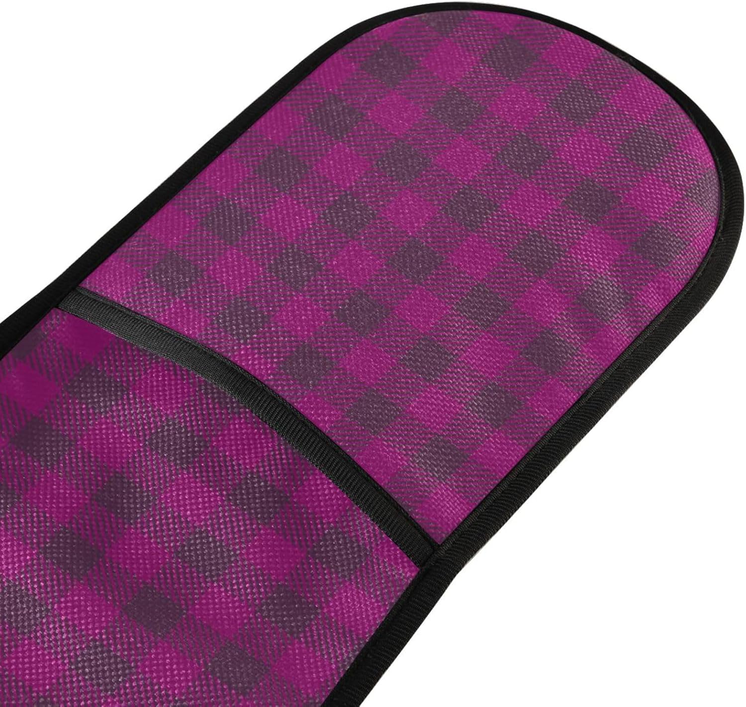 KLL Halloween Violet Buffalo Plaid Double Oven Mitts 35 x 7 Heat-Resistant