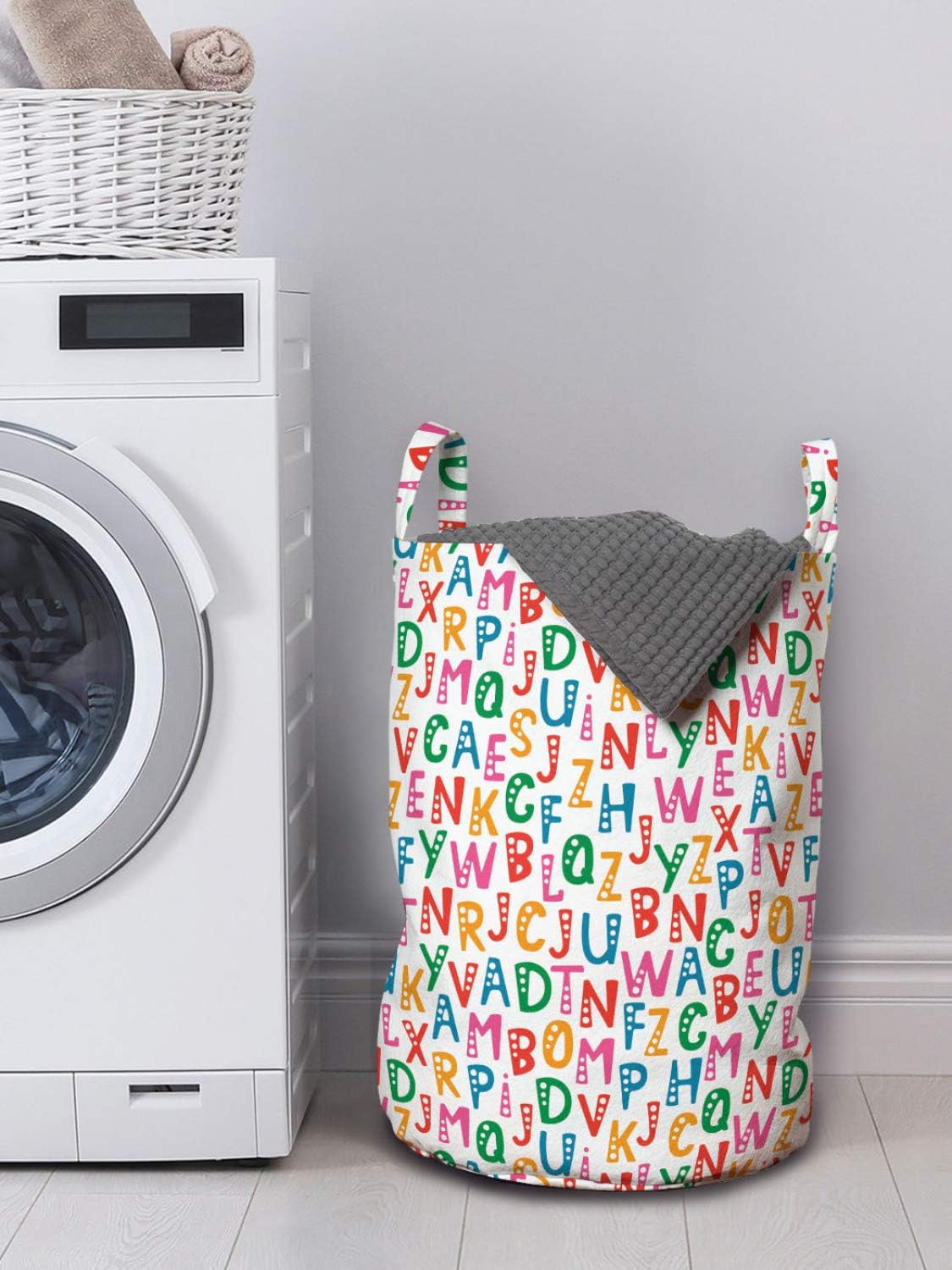 Alphabet Whimsical 13x19-inch Laundry Bag