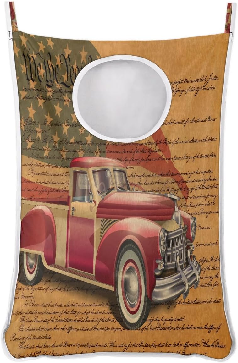 4th of July Hanging Laundry Hamper