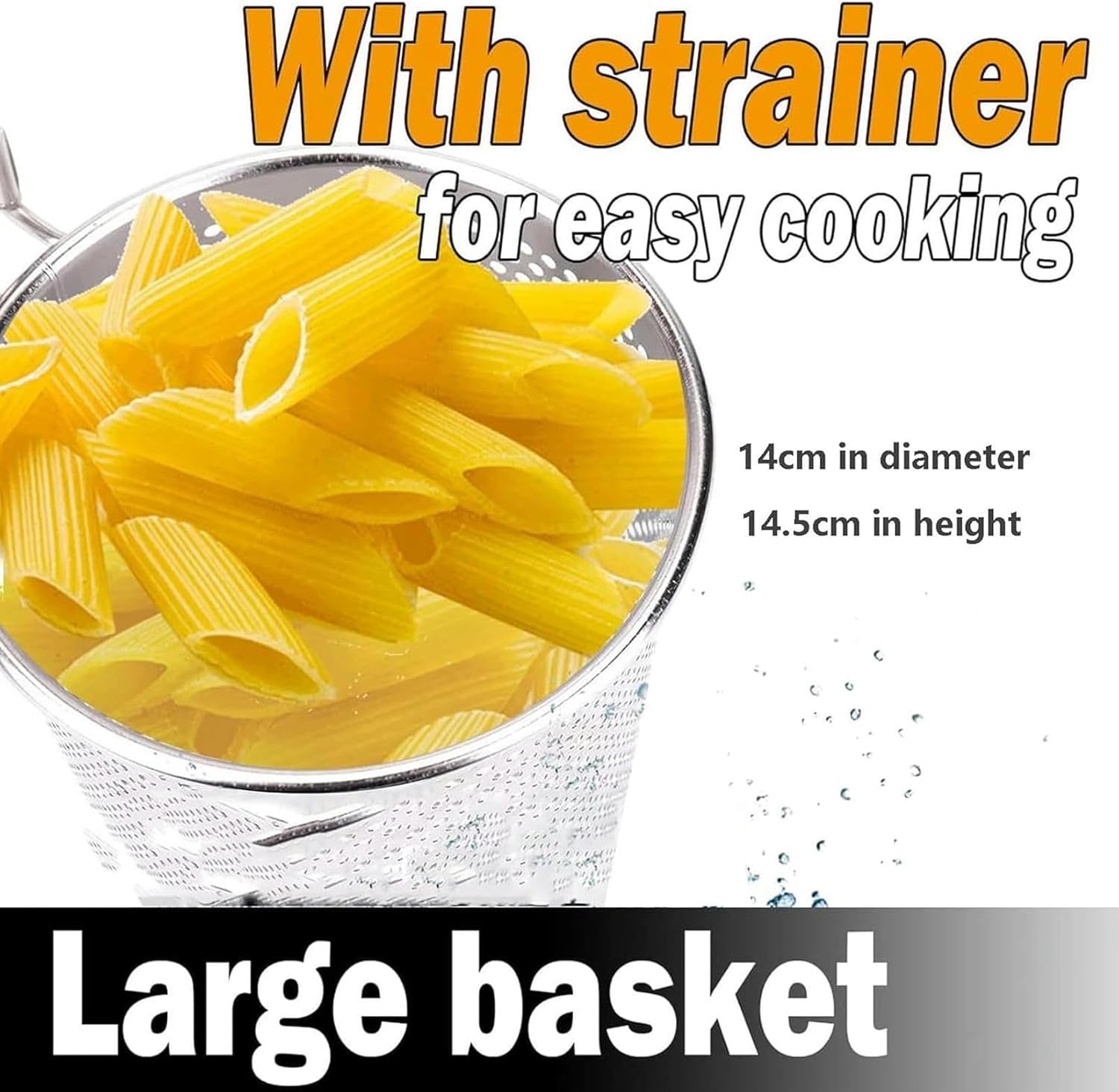 Stainless Steel Soup Pan Set with Divider and Colander Strainer