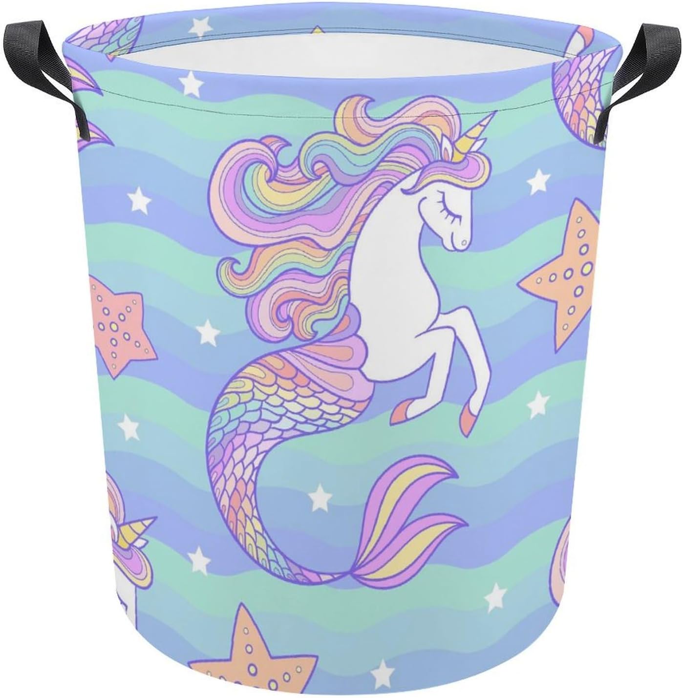 Stylish Portatile Waterproof Collapsible Laundry Hamper for Families College Students
