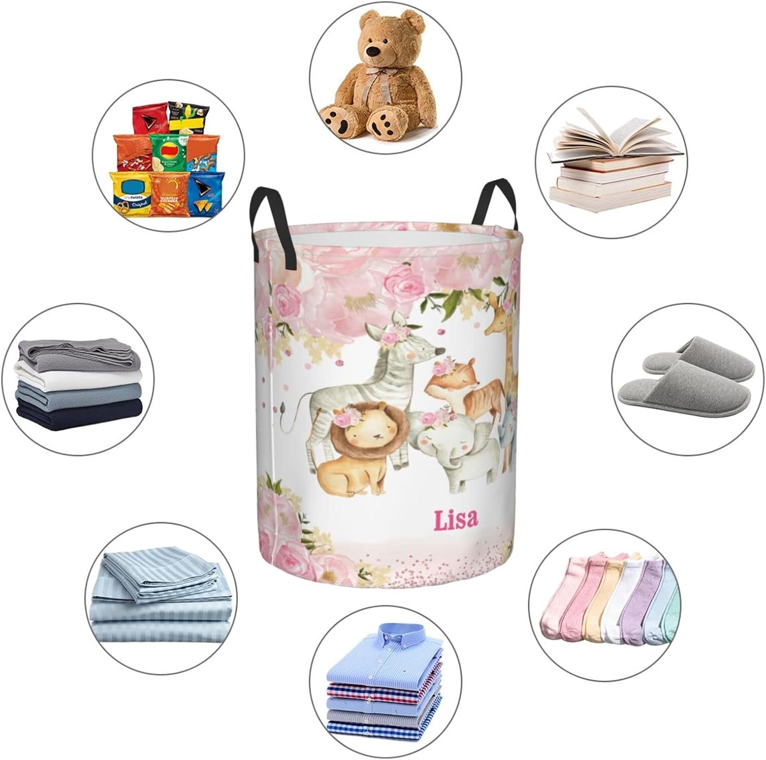 Customized Flair Cleaning Storage Basket for Families