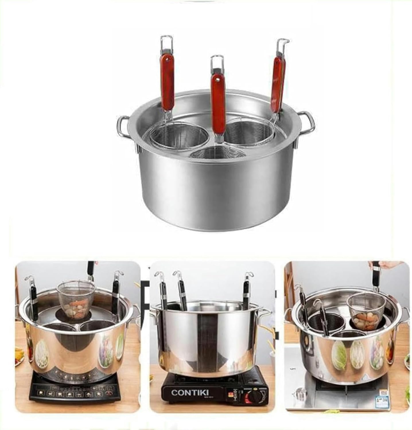 Stainless Steel Pasta and Strain Set