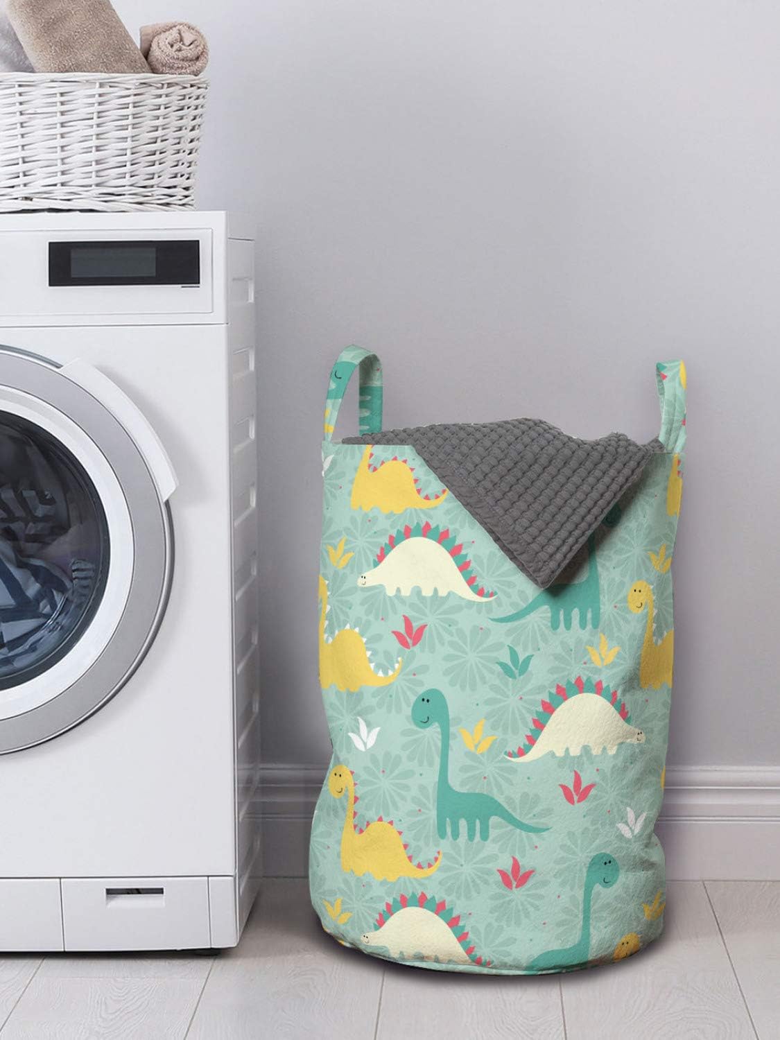 Dinosaur Party Laundry Hamper Fun Organizer for Kids and Laundromats