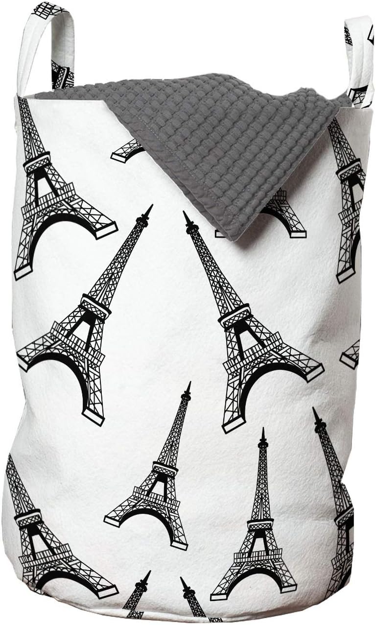 Ambesonne Eiffel Tower Laundry Bag