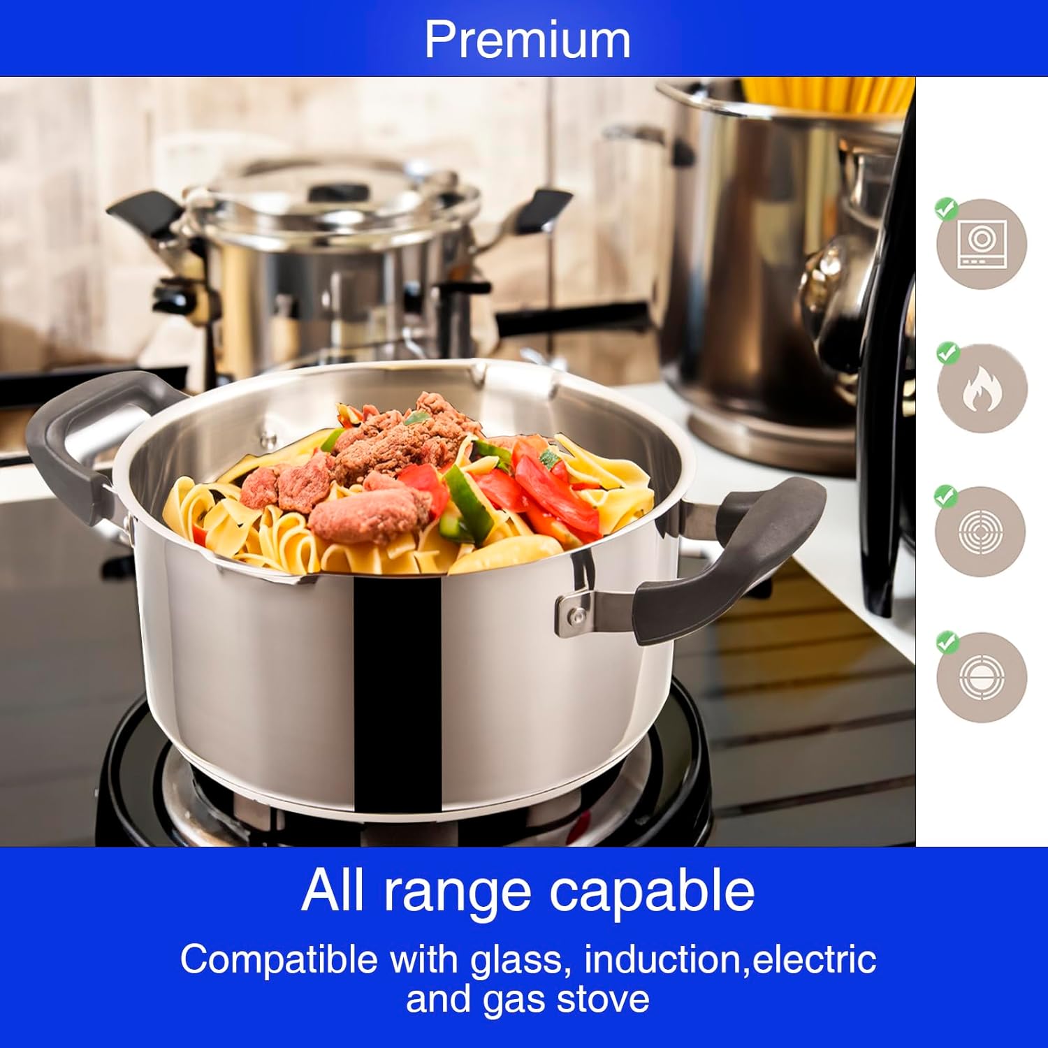 Stainless Steel Cookware for Pasta and More