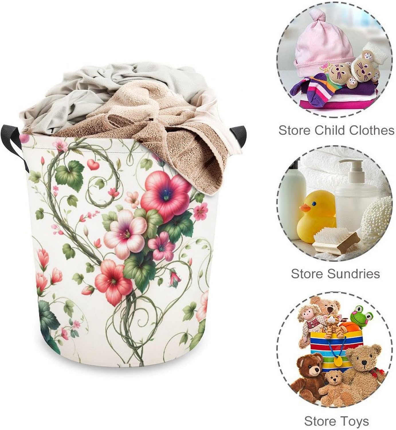 MEIKKO Heart Love laundry hamper