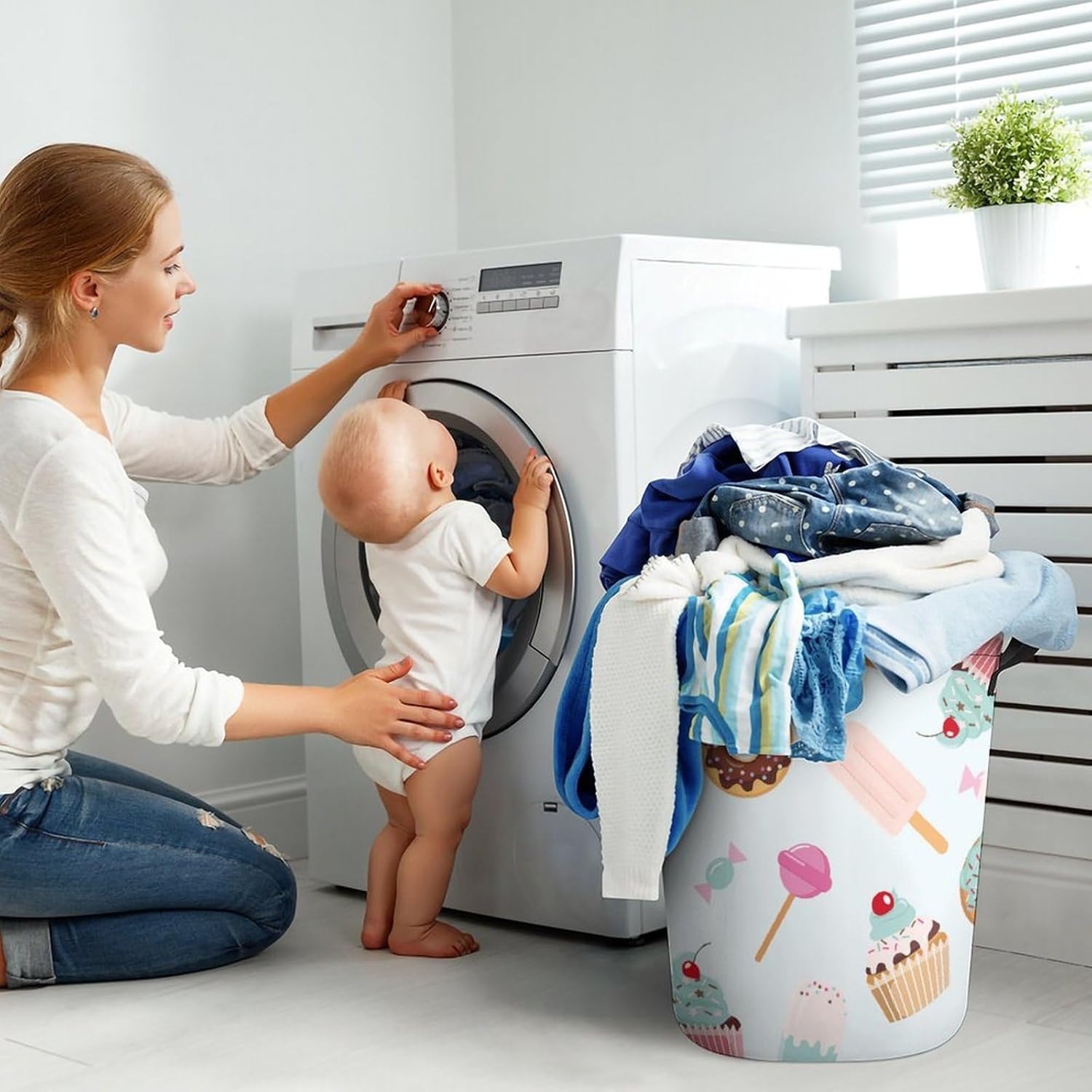 Meiko Ice Cream Summer Laundry Hamper