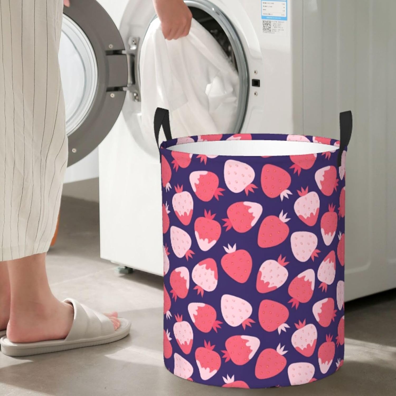 Sturdy Collapsible Laundry Hamper with Handles for Easy Storage