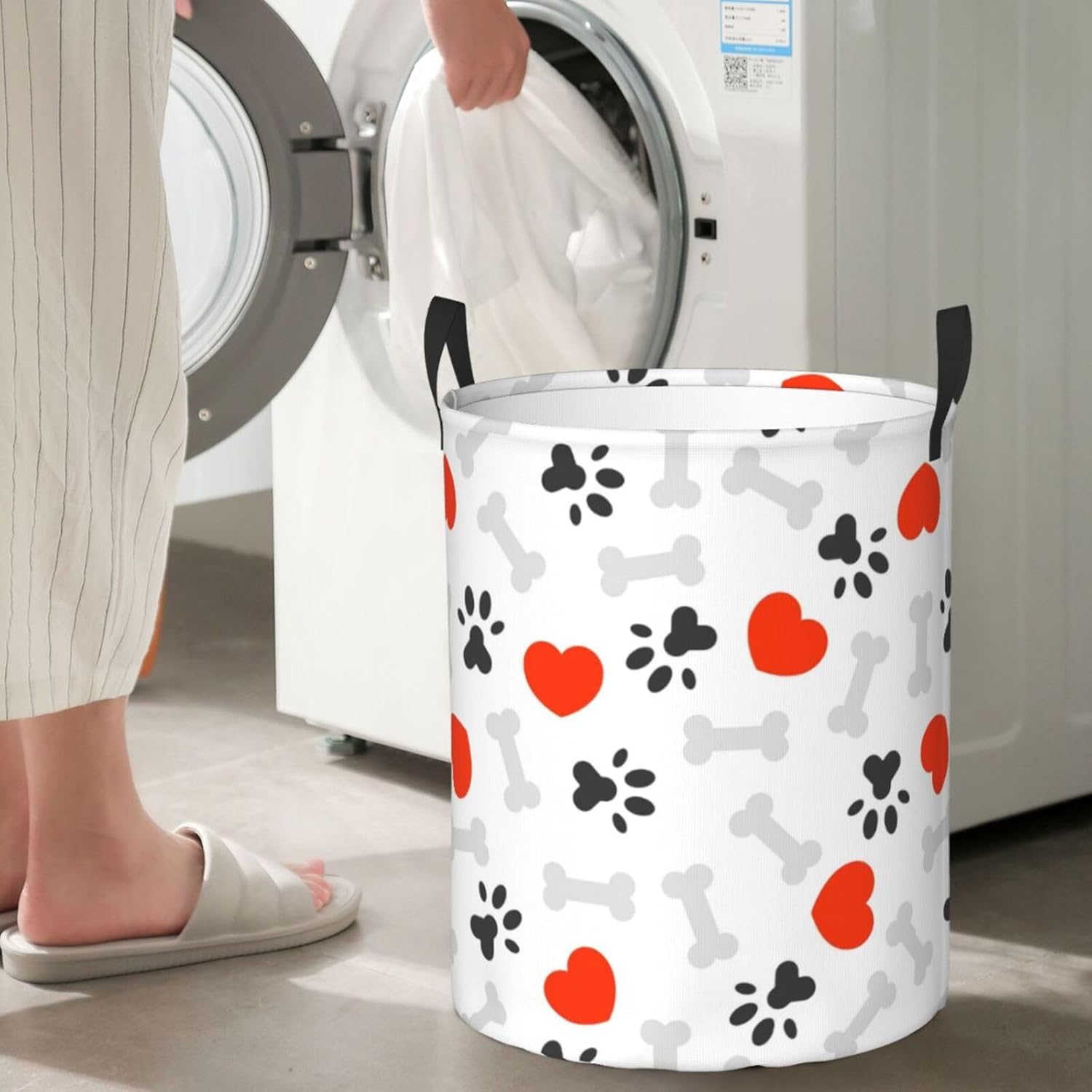 Large Collapsible Laundry Basket for Bedroom and Dorm Storage