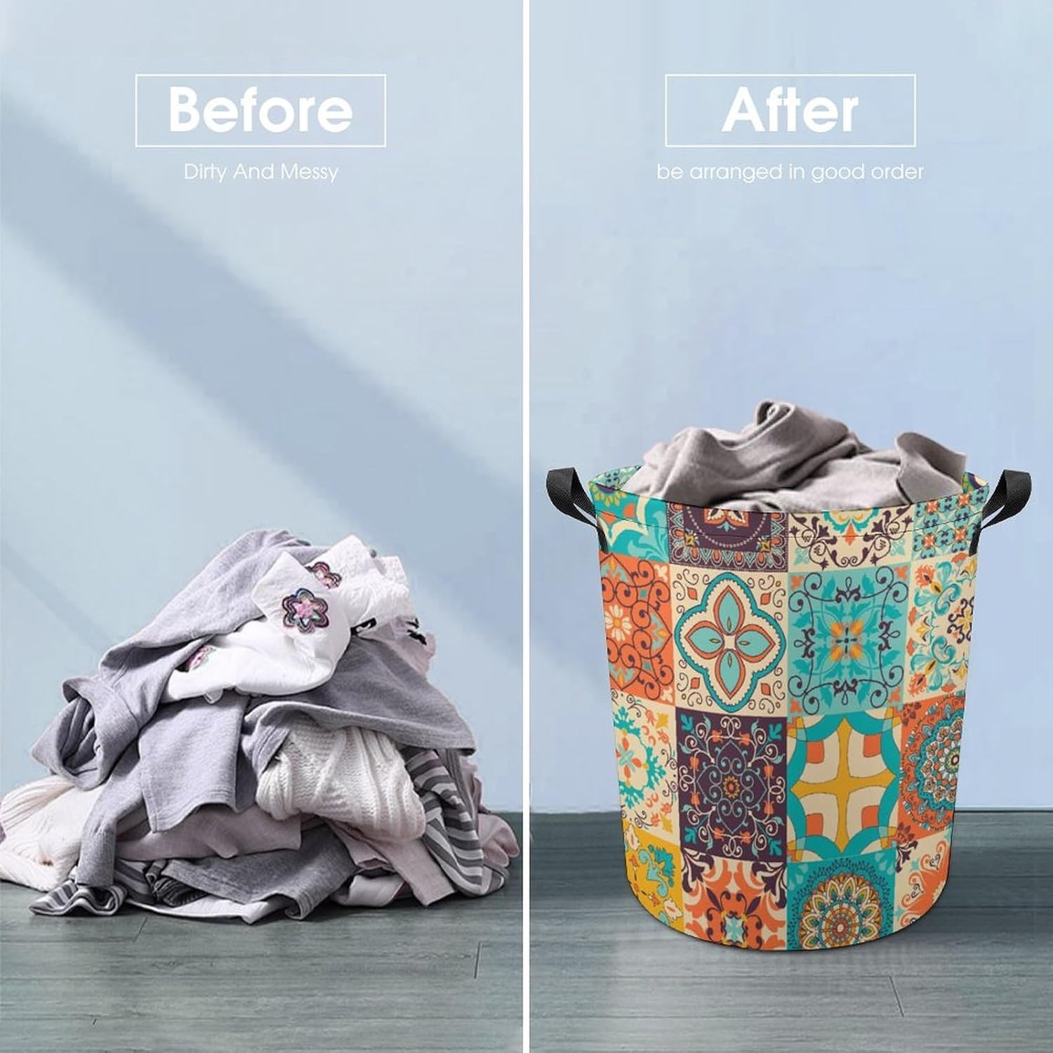 Colorful Collapsible Laundry Hamper