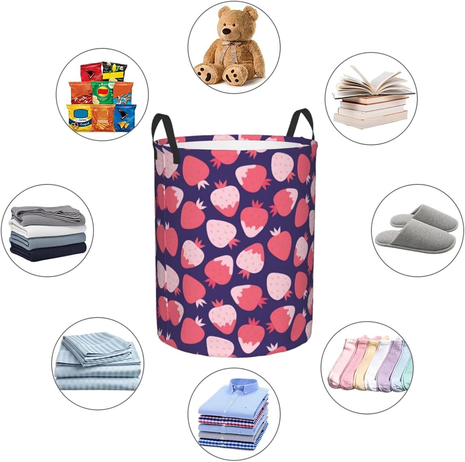 Sturdy Collapsible Laundry Hamper with Handles for Easy Storage