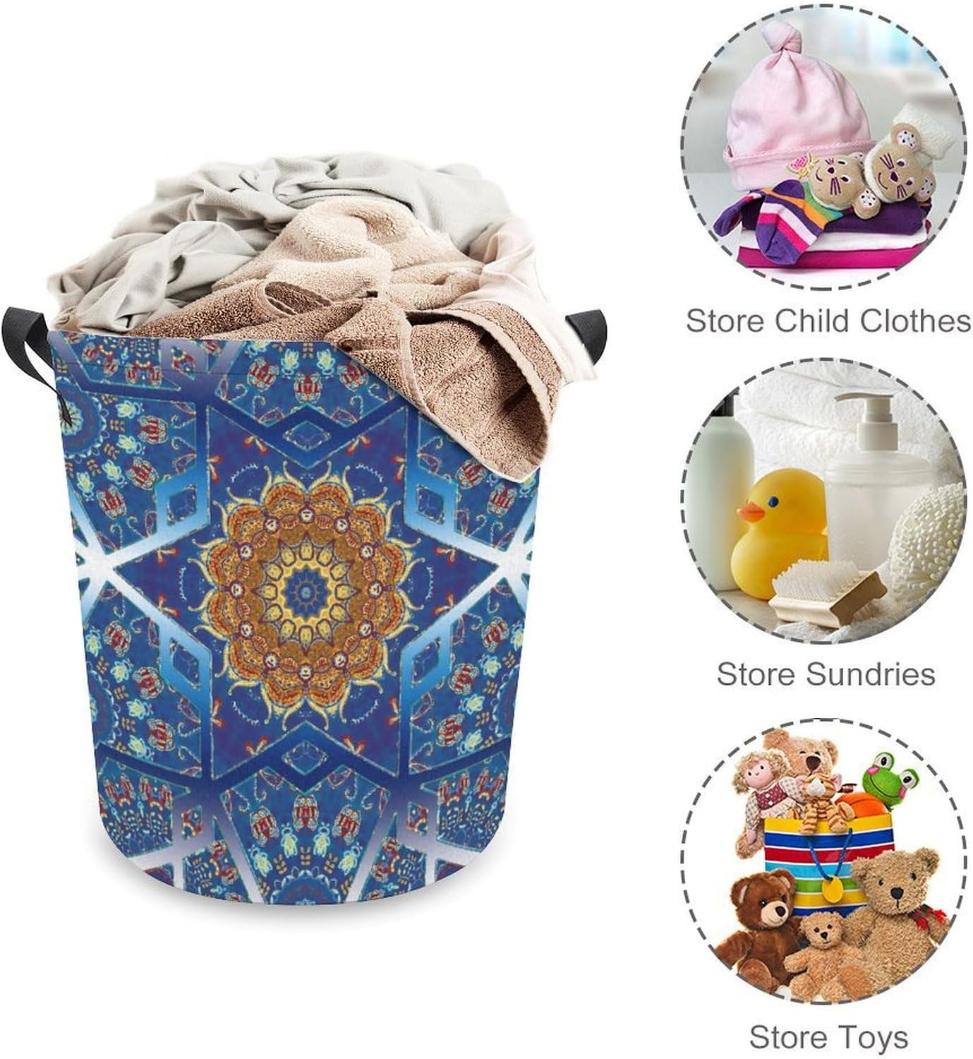 Beautiful Abstract Geometric Boho Laundry Hamper