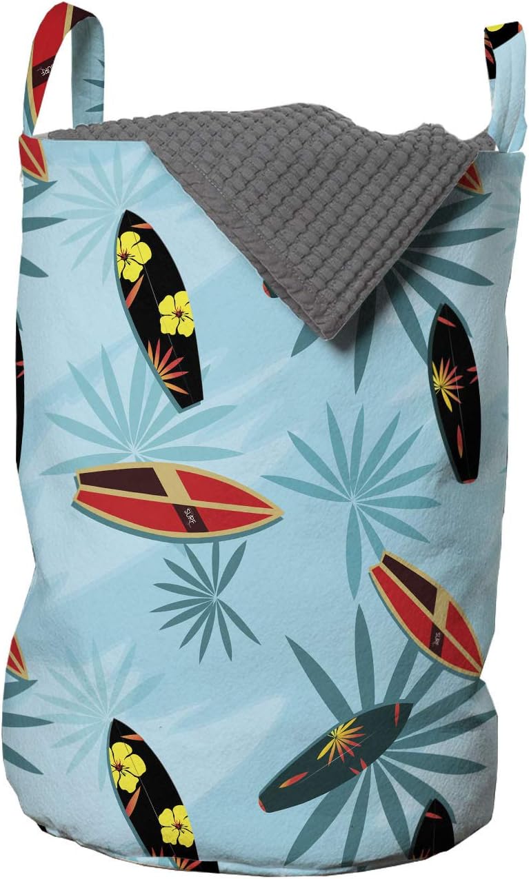 Surfboard Laundry Basket palm tree design