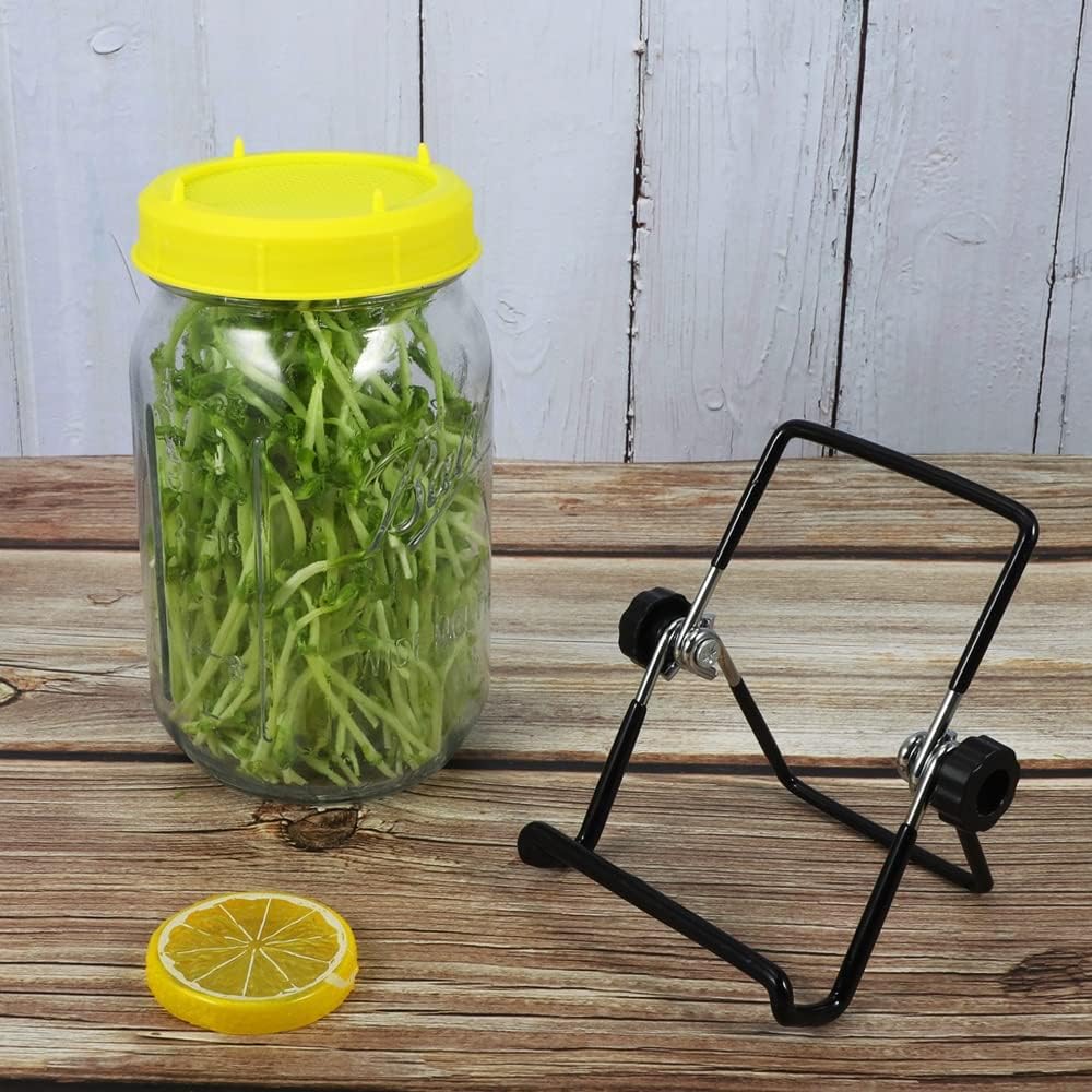 Picowe Plastic Sprouting Lids 16-Piece Set for Mason Jars